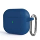 Кейс для навушників Silicone Case з карабіном для AirPods Pro Синій - изображение 1