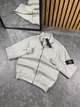 Мужская демисезонная кофта Stone Island вязанная S бежевая (SI10121) - изображение 1