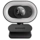 Веб-камера Streamplify CAM PLUS-FHD-2M60-LIGHT, Black, 1920x1080 / 60 fps, 1/3' CMOS, стереомікрофон, автофокус, кут огляду 80°, кільцева лампа з трьома режимами колірної температури, кришка зсуву, магнітна підставка, USB 2 м (SPCW-CLFH221.11 - зображення 1