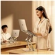 Подставка для ноутбука RTAKO RS-CP75D 3-Level Rotation Laptop Stand Silver (6930539537293) RTAKO 6930539537293 1076456 - изображение 6