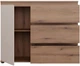 Комод Frisco Collet 1 дверь/3 ящика 115.7х41.3х92.7 см Дуб/Песочный (24514-CETK221L) - изображение 4
