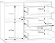 Комод Frisco Collet 1 дверь/3 ящика 115.7х41.3х92.7 см Дуб/Песочный (24514-CETK221L) - изображение 6