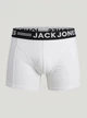 Мужские трусы боксеры Jack & Jones 1 шт, размер S, белые, логотип белый - изображение 1