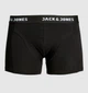 Мужские трусы боксеры Jack & Jones 1 шт, размер L, черные, логотип белый - изображение 1