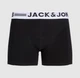 Мужские трусы боксеры Jack & Jones 1 шт, размер S, черные, логотип белый - изображение 1