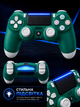 Джойстик ігровий універсальний для Sony PlayStation PS3 PS4 ПК iOS Android TV Windows бездротовий Doubleshock Bluetooth геймпад Sony Плейстейшен PS3 PS4 ПК комп'ютера Андроїд TV з подвійною вібрацією сенсором аудіо динаміком + зарядним біло-зелений - зображення 2