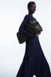 Сукня жіноча COS handkerchief-hem merino wool midi dress 1199609001 XS Синій - изображение 2
