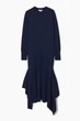 Сукня жіноча COS handkerchief-hem merino wool midi dress 1199609001 XS Синій - изображение 5