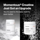 Домішка преміумкласу підтримує м'язову масу силу відновлення Momentous Creatine Monohydrate Powder 450 г - зображення 3