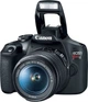 Фотоапарат Canon EOS Rebel T7 (1500D) DSLR Camera 2 Lens Kit with EF18-55mm + EF 75-300mm Lens Black (2727C021) - изображение 2