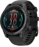 Смарт-годинник Garmin Fenix E 47mm AMOLED Slate Gray Steel with Black Silicone Band (010-03025-03/01) - изображение 2