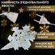 Гирлянда светодиодная штора GarlandoPro снежинка и звезда 12 фигур 3х1м гирлянда звезда Желтый 1733063Y - изображение 4