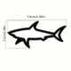 Металлическая 3D-наклейка эмблема Акула Shark на авто мото и гаджеты черная 7.8х3.8 см - изображение 2