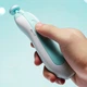Дитячий електричний тример для нігтів NAIL TRIMMER XL-667 з 6 насадками та підсвіткою Блакитний для безпечного догляду за руками та ногами - зображення 10