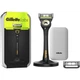 Станок для бритья мужской Gillette Labs BLACK AND GOLD edition 2 картриджа с 5 лезвиями дорожный футляр док-станция - изображение 1