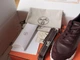 Кроссовки Hermès Bouncing Хермес Баунсинг мужские бордовые из кожи и замши размер 45 - изображение 10