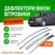 Дефлекторы боковых окон Chevrolet Orlando Шевроле Орландо 2010- Хром - изображение 1