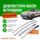 Дефлекторы боковых окон Hyundai Ioniq 6 Хюндай Ионик 6 2021- Хром - изображение 1
