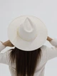 Шляпа федора с полями 9 см D.Hats цвет молочный - изображение 5