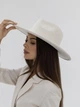 Шляпа федора с полями 9 см D.Hats цвет молочный - изображение 6