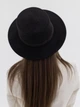 Шляпа шерстяная женская канотье D.Hats цвет черный - изображение 2