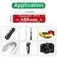 Аккумулятор 10440/AAA литий-ионный (Li-Ion) Vapcell INR10440 F4, 450mAh, 2A, 4.2/3.6/2.5V, Red - изображение 3