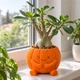 Кашпо Гарбуз для Геловіну (Halloween) 600 мл помаранчеве - зображення 8