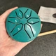 Глюкофон ручной на 6 нот 7,6 см с палочками и аксессуарами. Tongue Drum малахитовый музыкальный инструмент, язычковый барабан - изображение 2