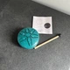 Глюкофон ручной на 6 нот 7,6 см с палочками и аксессуарами. Tongue Drum малахитовый музыкальный инструмент, язычковый барабан - изображение 5