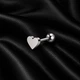 Сережка для пірсингу вуха «Серце» Asteel Сріблястий 6 мм - зображення 1