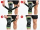 Наколінник еластичний Knee Support з фіксувальними ременями, бандаж на коліно, фіксатор колінного суглоба для спорту, 1 шт - зображення 3