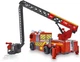 Wóz strażacki Dickie Toys Mercedes z teleskopową drabiną 23 cm 203714011 (4006333066863) - obraz 3