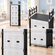 Комод дитячий пластиковий WFB05D 42x29x140 см / Вузька збірна шафа-органайзер з 4 шухлядами та верхньою полицею / Стелаж-етажерка - зображення 3