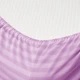 Простирадло на резинці MirSon полуторне 90x200+25 см Stripe 17-0618 Purple Бязь (2200008203825) - зображення 2
