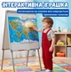 Детский плакат Интерактивный музыкальный укр функциональная развивающая учебная карта WToys игрушка для детей Синий - изображение 4