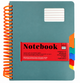 Зошит на спіралі "Notebook" клітина, A5, 200 аркушів, DSCN0752, роздільники (сірий) - зображення 1