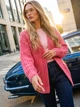 Кардиган вязаный Dressa 77896 размер 44-52 цвет розовый - изображение 1