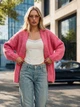Кардиган вязаный Dressa 77976 размер 44-50 цвет яркий розовый - изображение 4