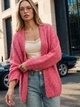 Кардиган вязаный Dressa 77976 размер 44-50 цвет яркий розовый - изображение 5