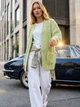 Кардиган вязаный Dressa 77935 размер 44-52 цвет зеленый - изображение 5