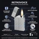 Запальничка RetroVoice з голосовим керуванням, срібляста - зображення 1