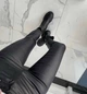Женские кожаные брюки на флисе утепленные экокожа 27 №8679 Черные - изображение 5