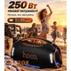Портативная Беспроводная Bluetooth Колонка Акустика Hoco HT4 IPX4 |BT5.3, USB/TF/FM/UAX, TWS, 250W, 6h| - изображение 6