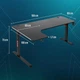 Компьютерный стол Todeco, для геймеров с LED-подсветкой, 160 × 100 см - изображение 3