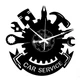 Настенные часы Instant Karma Clocks Car Service бесшумные, черный - изображение 1