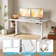 Компьютерный стол GarveeHome, с электрической регулировкой высоты, 120 × 60 см - изображение 5