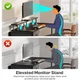 Компьютерный стол Huuger, для геймеров с LED-подсветкой, черный - изображение 9