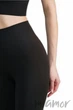 Леггинсы бесшовные в рубчик без пуш-ап GIULIA Leggings RIB model 02 S/M Nero - изображение 2