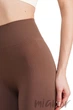 Леггинсы бесшовные в рубчик без пуш-ап GIULIA Leggings RIB model 02 S/M Коричневый - изображение 2