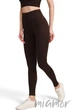 Леггинсы бесшовные в рубчик без пуш-ап GIULIA Leggings RIB model 02 S/M Шоколад - изображение 1
